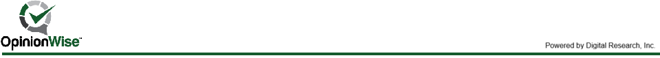 OpinionWise Survey Header